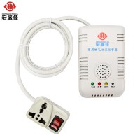 宏盛佳三聯(lián)動家用燃氣報警器,連接排風扇機械手電磁閥