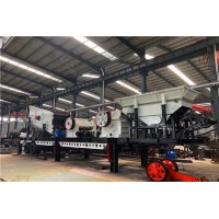 移動式爐渣破碎機作業現場